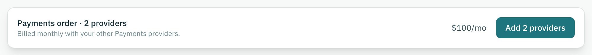 Selecting brands builds one order, with the count and the total.
